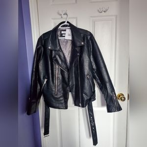 Noise vegan leather jacket